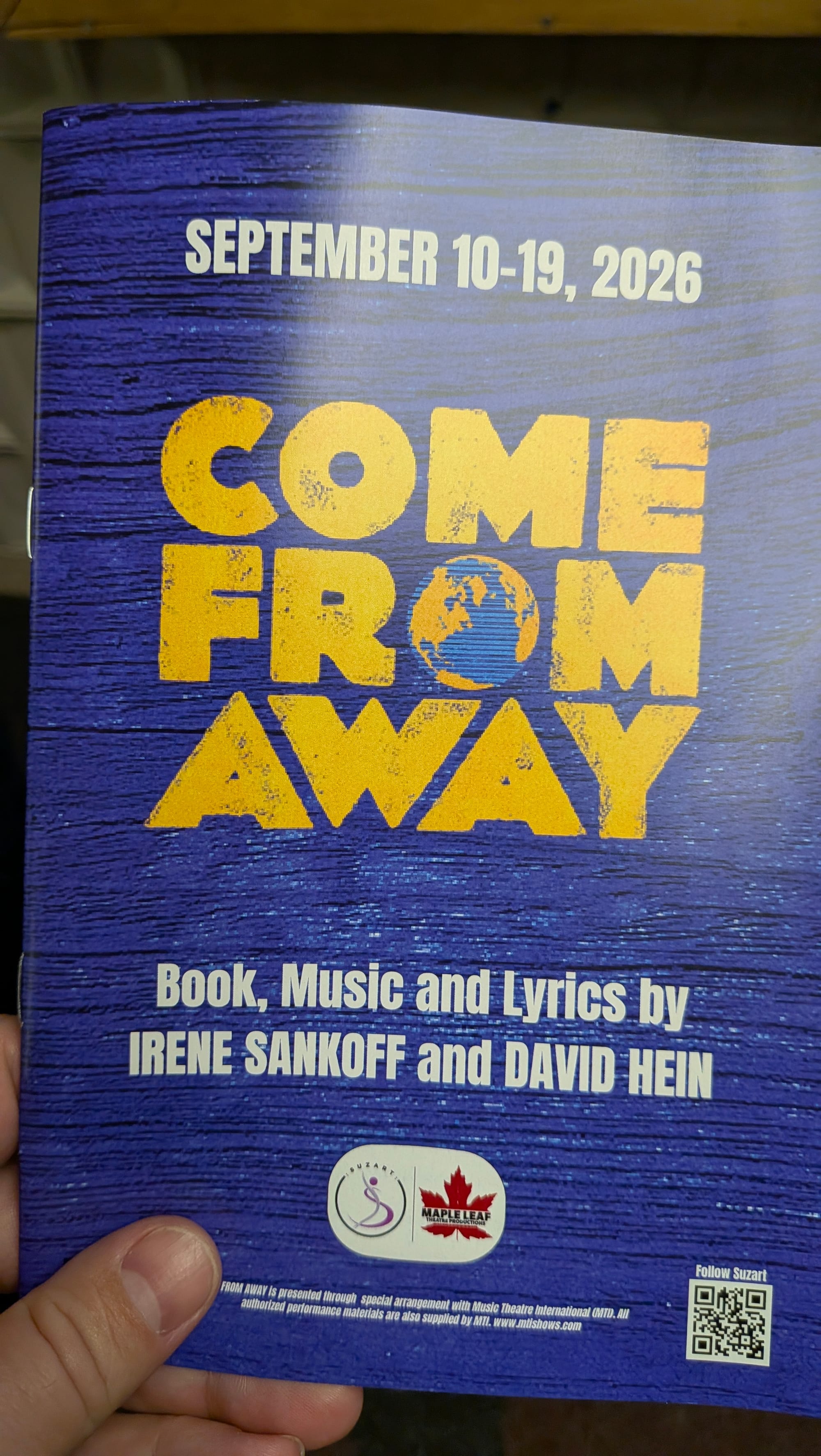 Come from Away book
