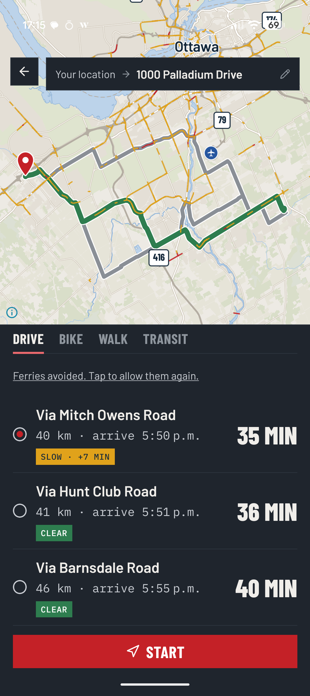 Standard map features